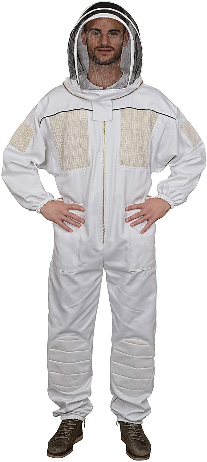  Ventilated Beekeeping Suit with Fencing Veil 
