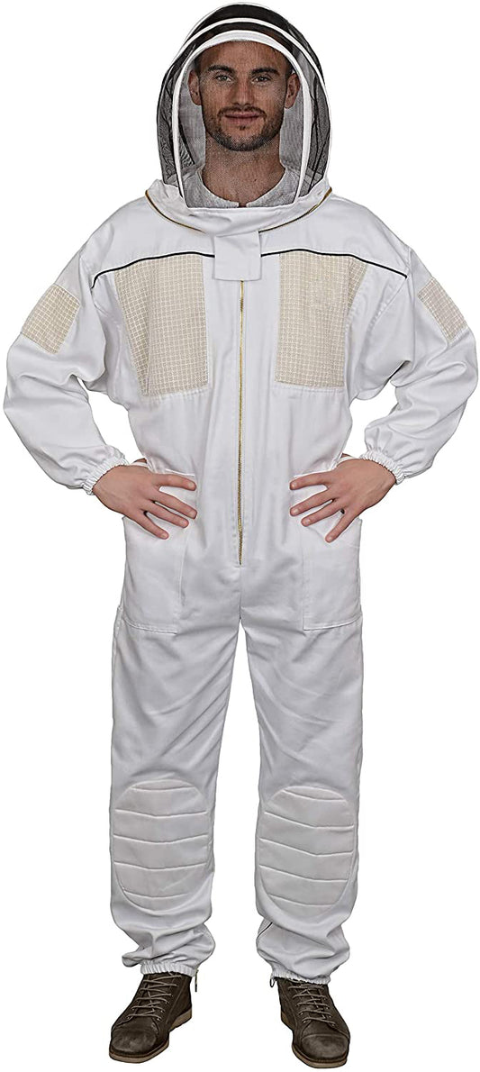  Ventilated Beekeeping Suit with Fencing Veil 